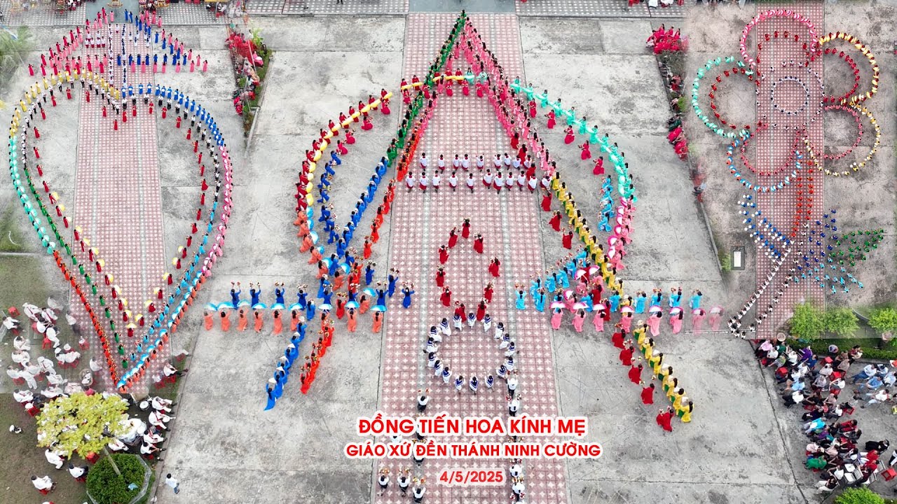 Ảnh dâng hoa kính Đức Mẹ